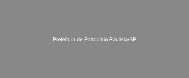 Provas Anteriores Prefeitura de Patrocínio Paulista/SP